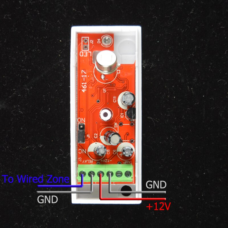 Wired Passive Window Curtain Infrared Detector PIR Motion Sensor Support Temperature Compensation For Home Alarm