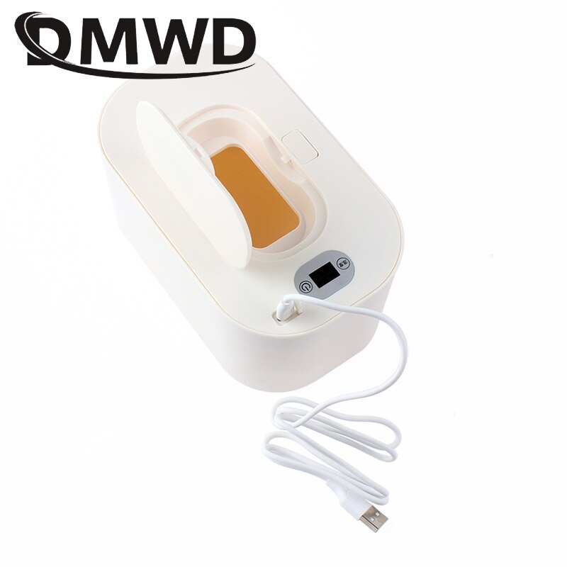 USB Baby Wipes Heater Wet Towel Dispenser Case Thermostat Warm Tissue Paper Case Napkin Electric Heating Insulation Box Holder