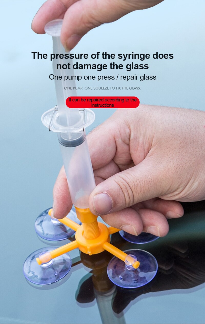 Window Repair Windshield Repair Kit Glass Windscreen Restore Repairing Tools Set UV Light DIY Car Auto Kit Glass for Chip Crack