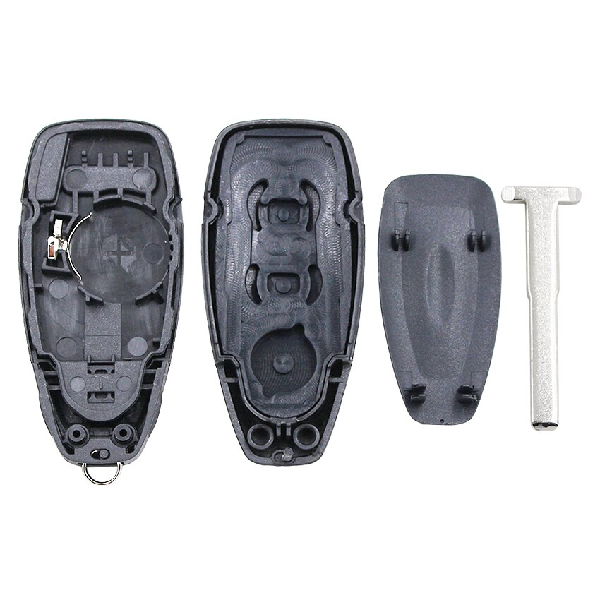 3 Knop Slimme Afstandsbediening Sleutel Shell Met Insert Blade Vervanging Refit Sleutel Shell Voor Ford Mondeo Fiesta Focus Titanium C -Max Kuga
