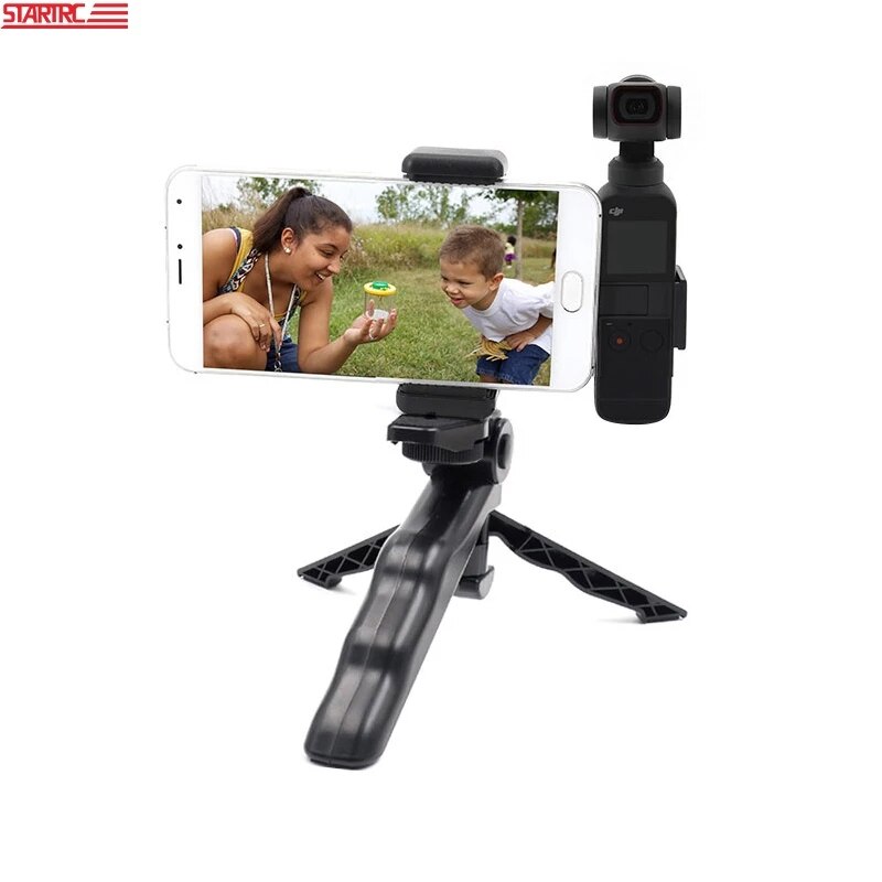 OSMO Pocket 2 Tripod Foldable Handheld TriPod / Smartphone Clip Kit For DJI Pocket 2 Tripod Kit Expansion Accessories