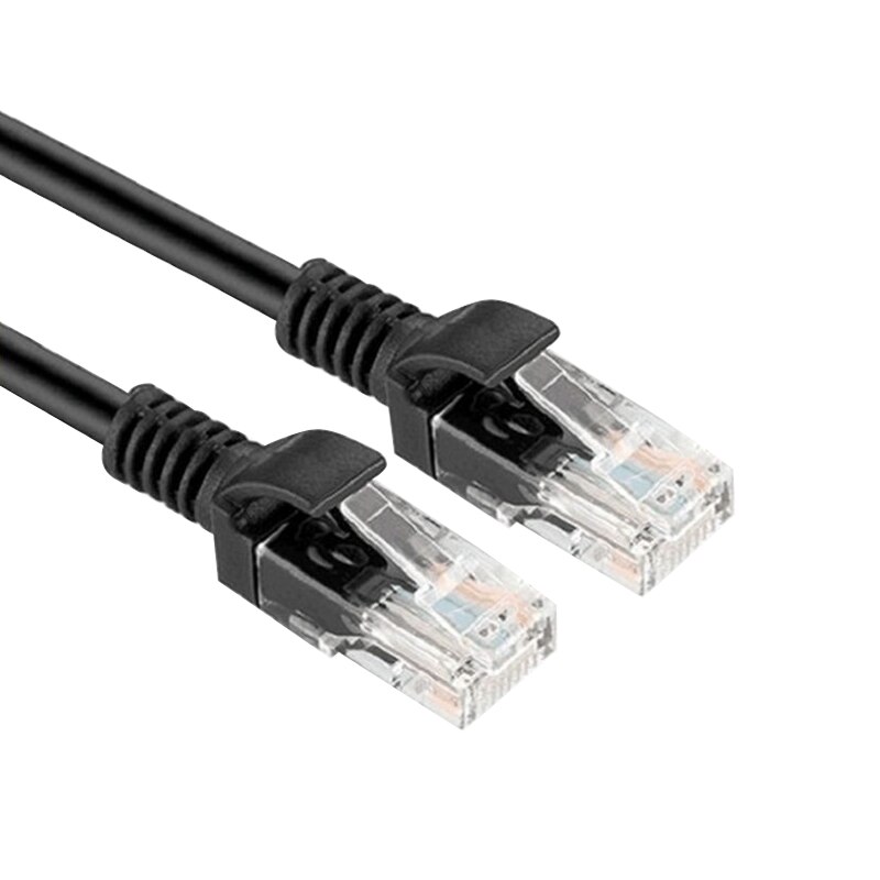 Durable Black CAT5 RJ45 Ethernet LAN Network Patch Lead Cable Flexible Anti-interference Extension Cord For PC Router TXTB1: 2M