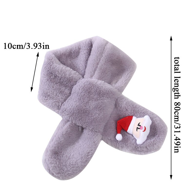 Carftoon Children Scarf Autumn Winter Keep Warm Plush Kids Neckerchief Child Kids Fur Scarf