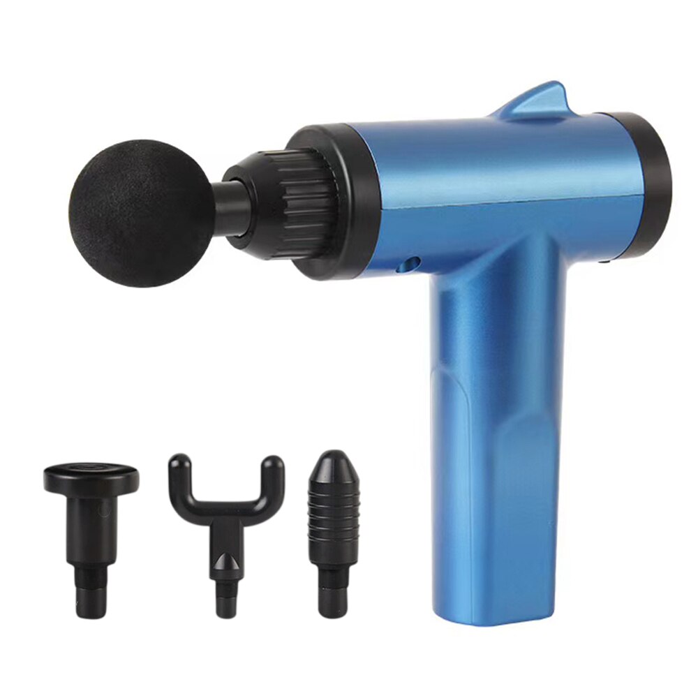 Electric Muscle Massage & 4 Replaceable Heads 6 Speed Handheld Deep Tissue Body Massage for Back Neck Arm Shoulder Pain Reliev