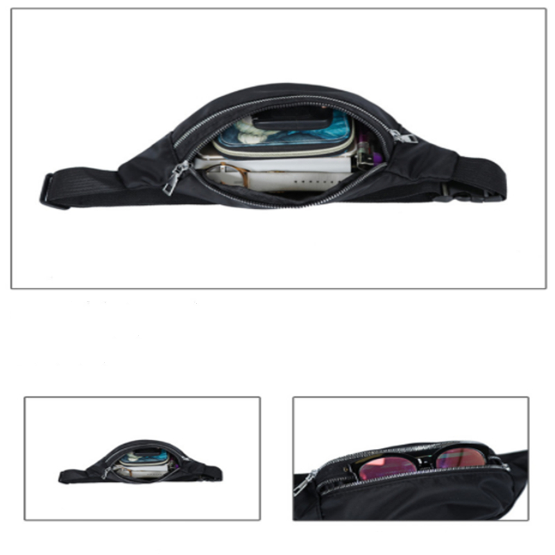 Waist Bag Women Men Waterproof Pocket Casual Chest Handbag Unisex Sports Travel Purse Plaid Waist Pack Belly Bags Case