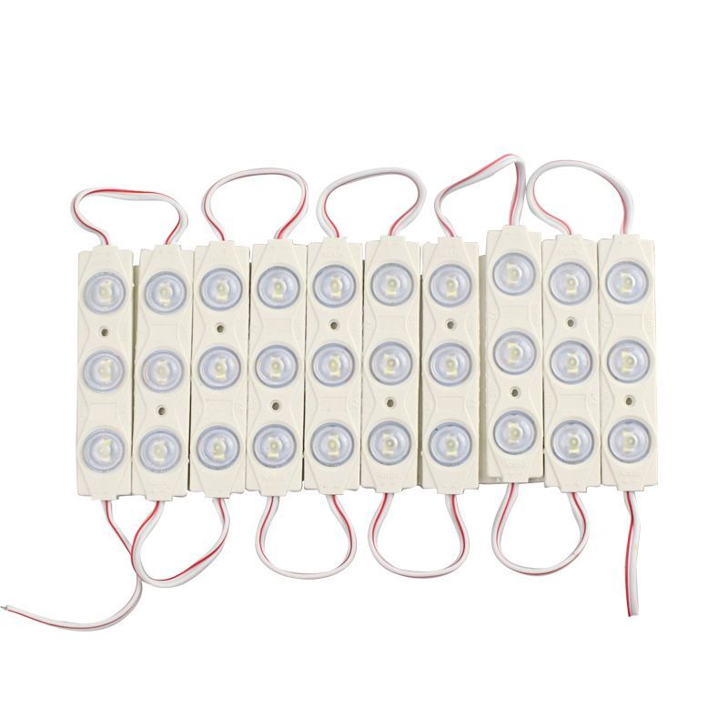 100 Stks/partij 12V Led Module 3 Leds 2835 Injectie Super Heldere Led Module Waterdicht Reclame Licht