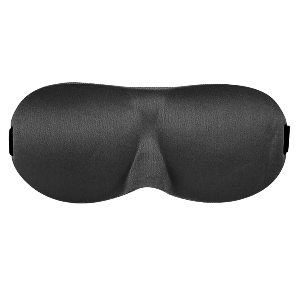 Máscara de ojos 3D gafas de ciclismo gafas de sol de viaje para dormir antes de dormir funda de esponja para los ojos Blindfold Blackout gafas de bicicleta de cristal: Black