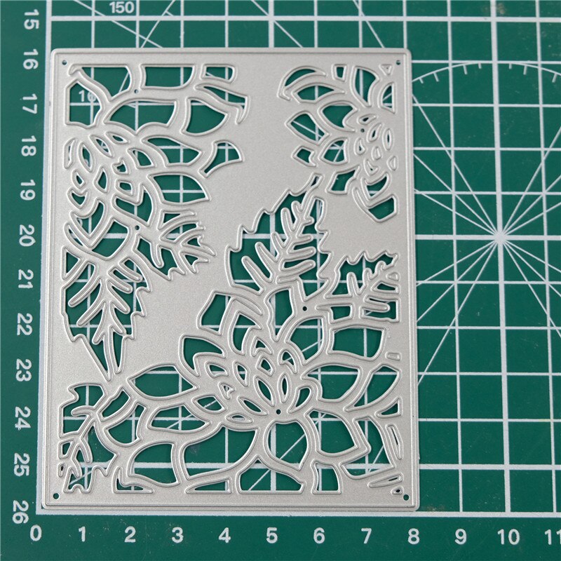 Kokorosa Floral Metal Cutting Dies for Scrapbooking Card Album Embossing Flower Background Frame Die Cut Template