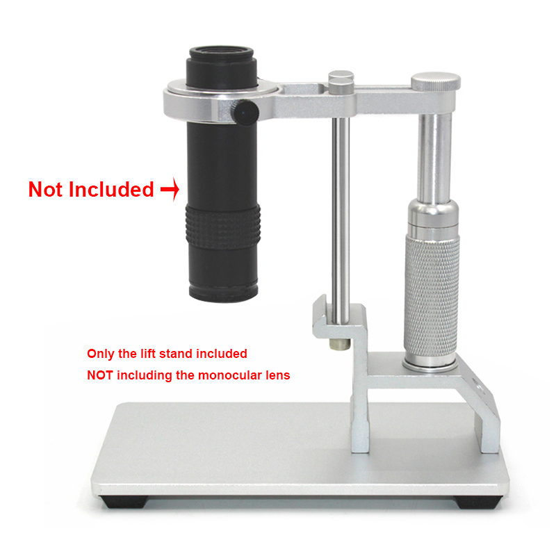 Digitale Microscoop Aluminiumlegering Lift Stand Verstelbare Microscoop Arm Stand Werken Podium met Hoofd Houd Ring 42 mm voor Reparatie