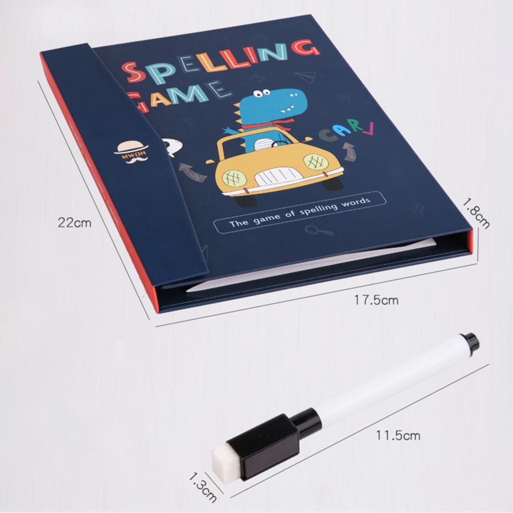 Magnetic Word Spelling Game Children Early Education English Cardboard Puzzle English Cardboard Puzzle