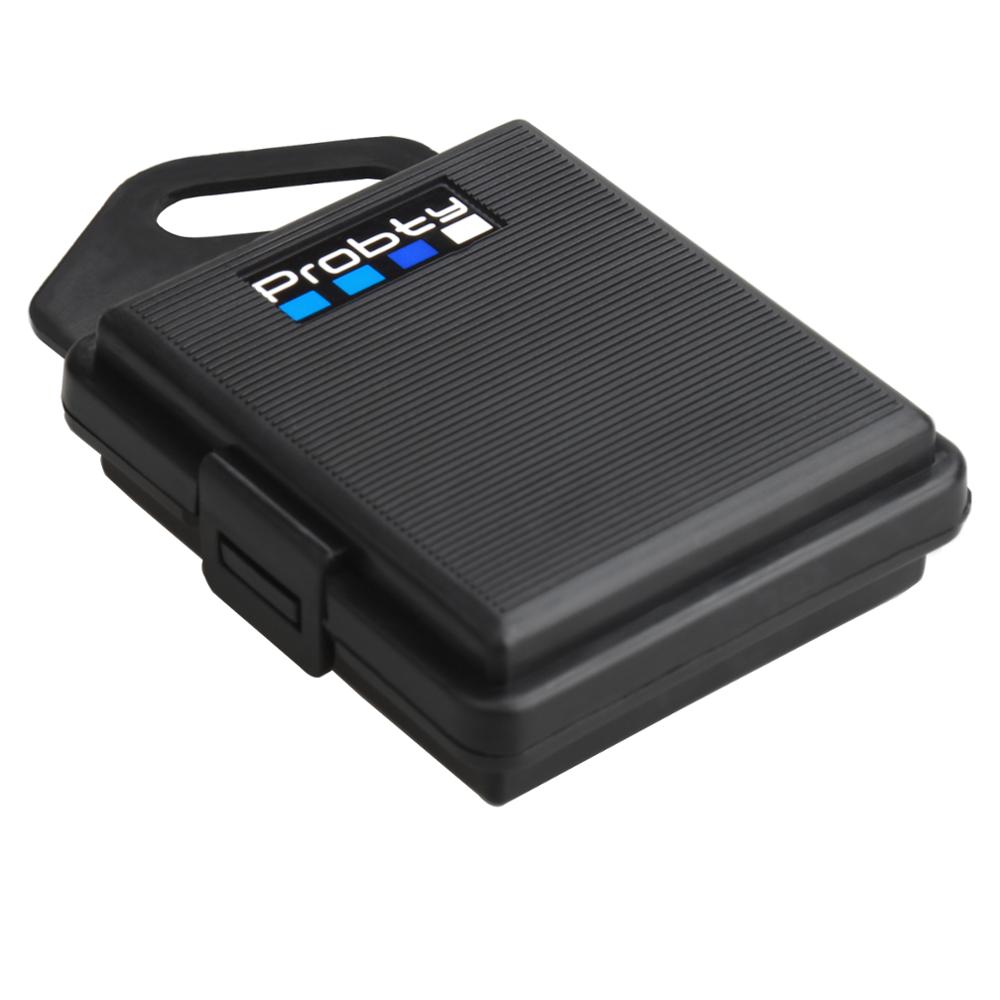 GoPro cassa di Batteria di Protezione Scatola di Immagazzinaggio Della Cassa per GoPro Hero 8 7 6 5 4 3 Yi Norma MiJia 4k eken H9 NP BX1 Accessori Della Fotocamera