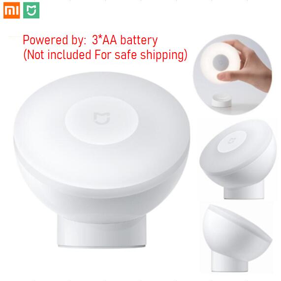 Le plus Xiaomi Mijia LED couloir veilleuse capteur Induction lampe de nuit éclairage automatique interrupteur tactile économie d'énergie maison intelligente: Battery Model