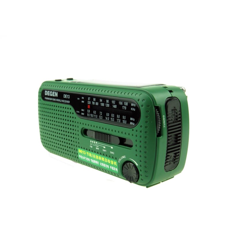 DEGEN DE13 FM bin SW Radio Kurbel Dynamo Solar- Energie Notfall retro Radio A0798A Quaddel Empfänger Tragbare Internet Radio