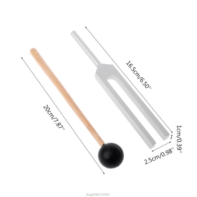 512HZ aluminium diapason Chakra guérison Vibration sonore avec maillet marteau sac N25 20 directe