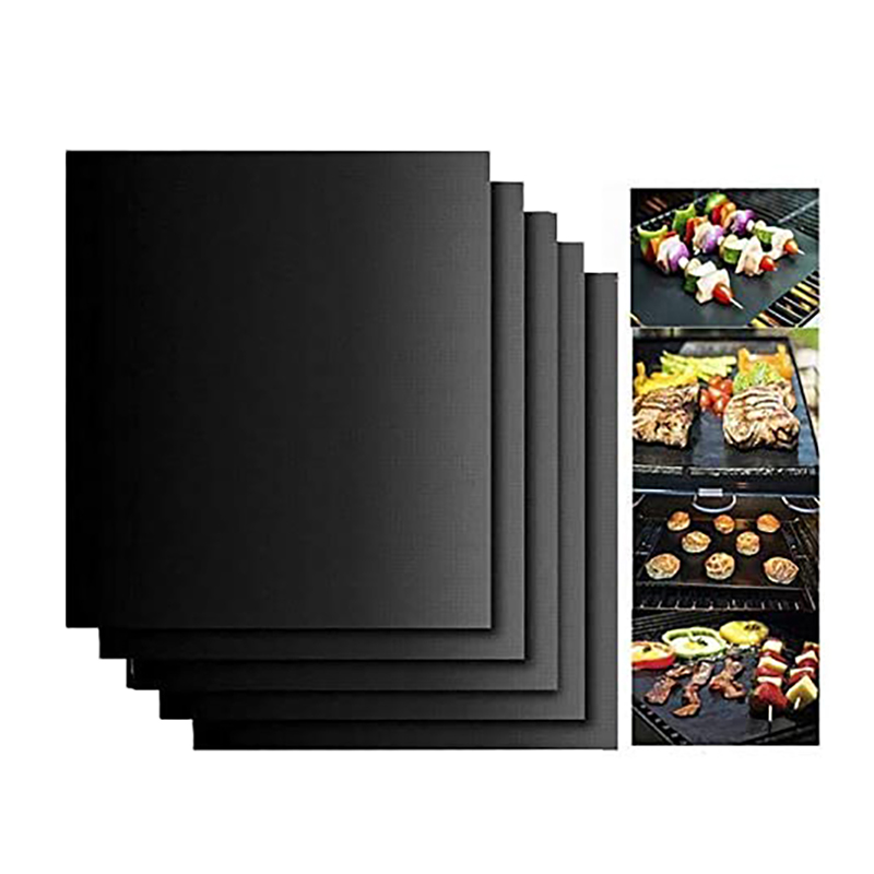 Estera para parrilla de barbacoa reutilizable, fácil de limpiar, accesorios para parrilla antiadherentes, funciona en parrilla eléctrica, barbacoa de carbón de Gas