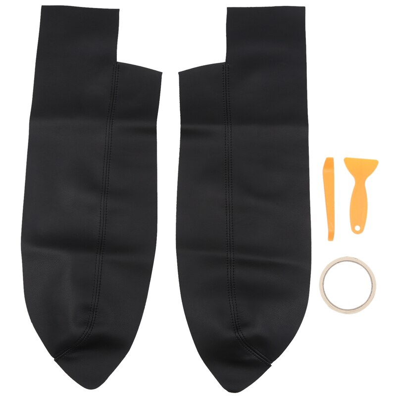 Paar leren auto-onderdelen voor de voordeurpanelen en armsteunen van een honda crv 2007