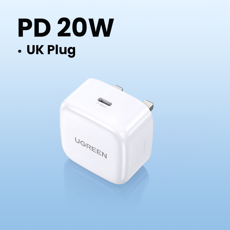 UGREEN PD Ladegerät 20W QC 4,0 QC 3,0 USB Typ C Schnelle Ladegerät Schnell Ladung 4,0 3,0 QC für iPhone 13 12 Pro Xs 8 Xiaomi Telefon Ladegerät: Es