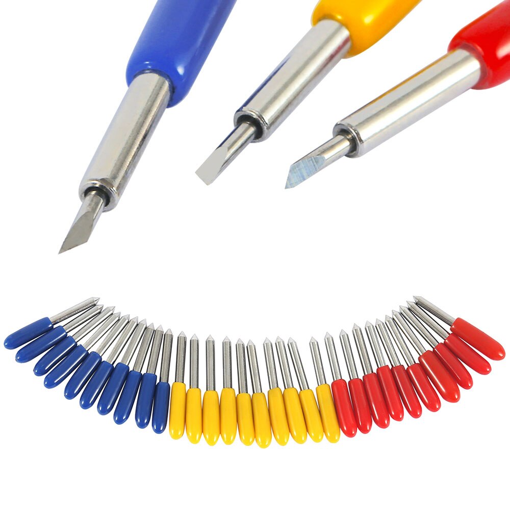 50PCS Deep Cut Replacement Blades for Cricut Explore Air 2 Maker Expression,Perfect for Cutting Thick Vinyl Fabrics