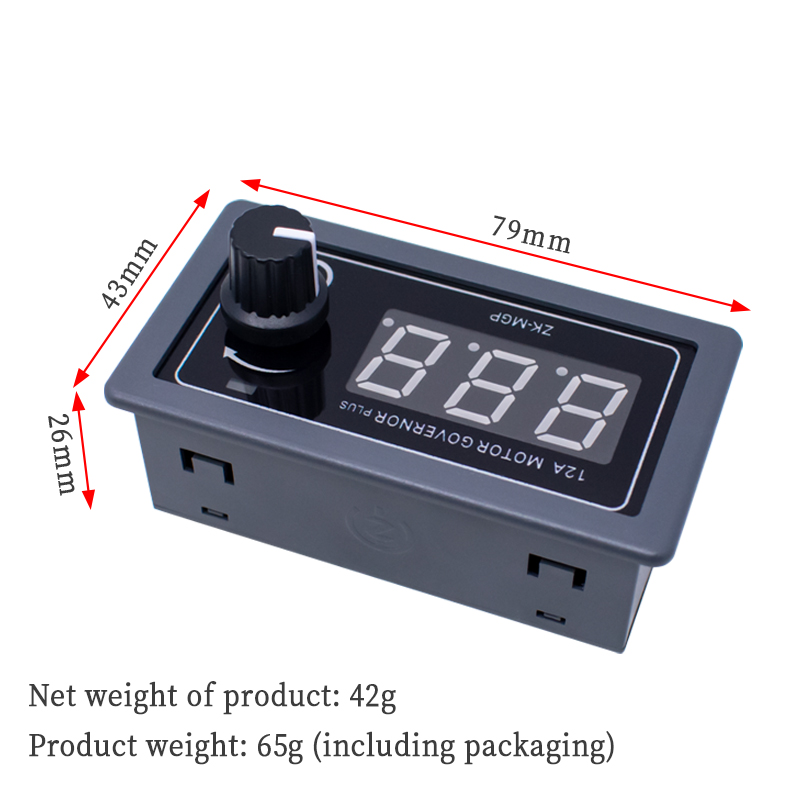 ZK-MGP Instelbare Snelheid Pwm Dc Motor Controller 5-30V 12a 360W 6V 12V 24V Slow Start Slow Stop Module