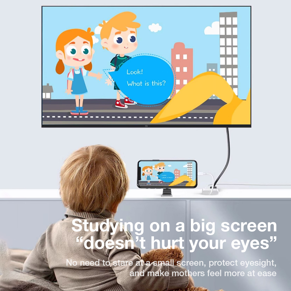 IPhone Plug To HDMI Digital AV Adapter For iPhone 14/13/iPad to 1080P TV/Card Reader/USB/Ethernet Support Projector/Monitor