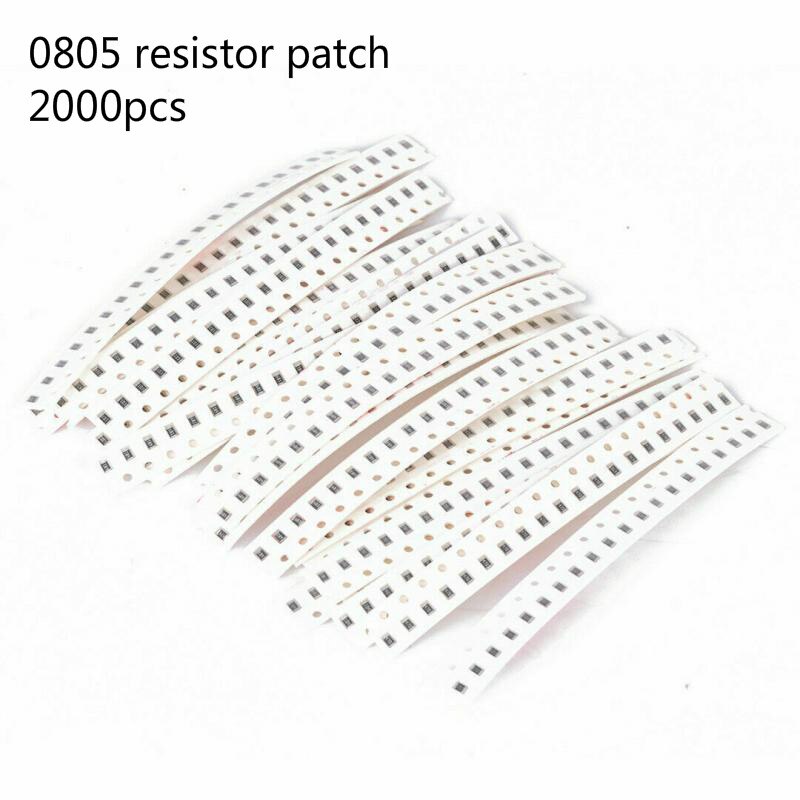 2000pcs 80 kinds specifications 25Pcs 5% 0805(10R-910k) Patch Resistor Pack Kit