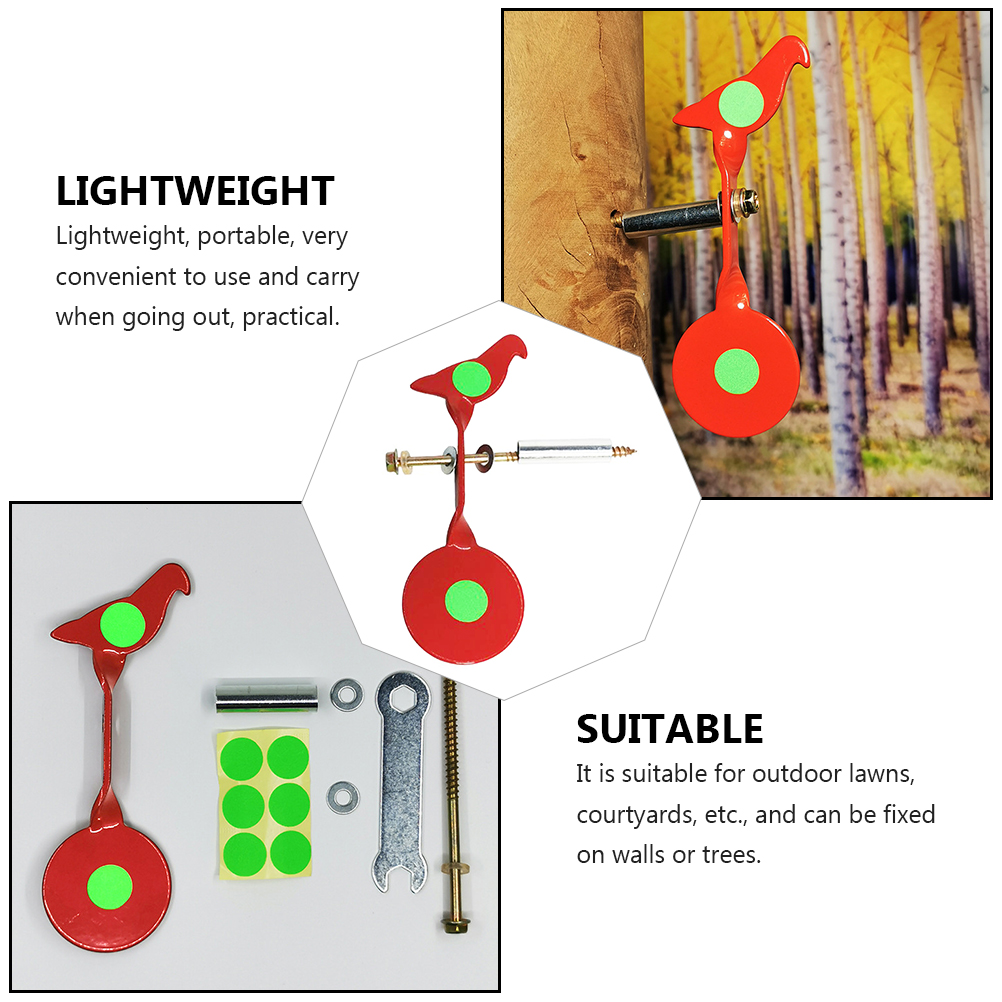 Shooting Practice Target Courtyards Tree Mounted Target Alloy Shooting Target for Household Children