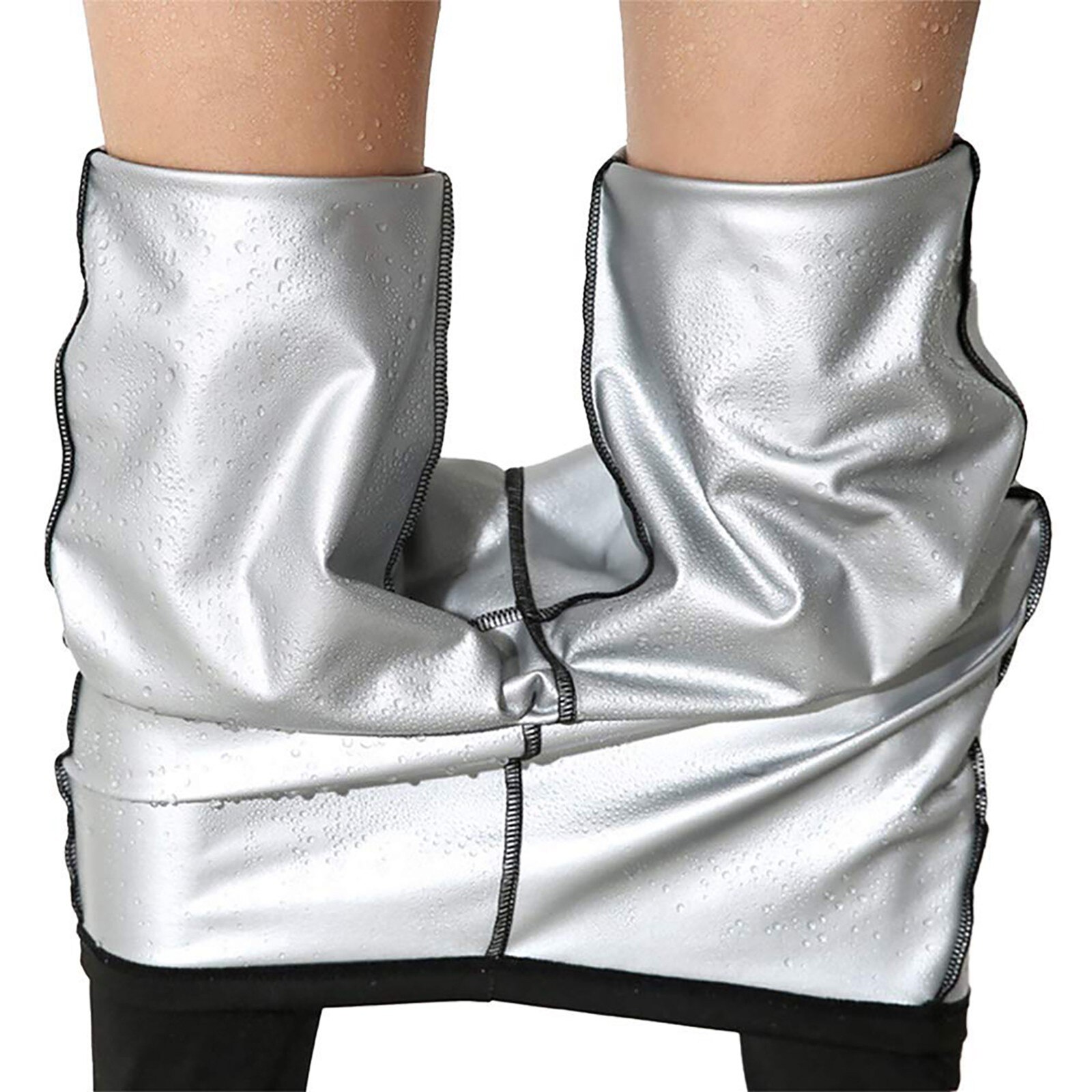 Pantalones de sudor para mujer, pantalones de sudoración adelgazante, mallas cómodas de neopreno deportes térmicos