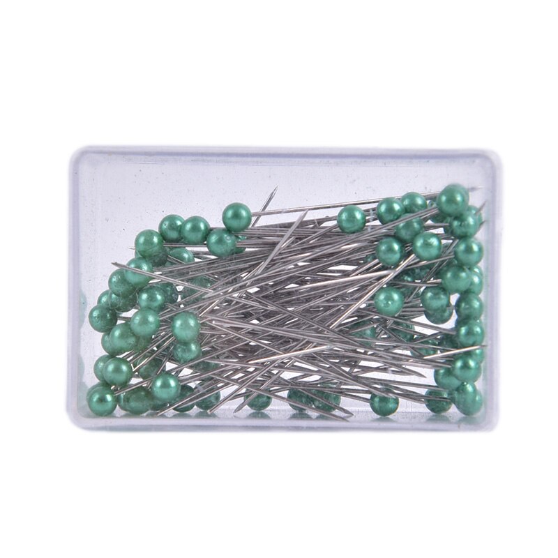 100 stk / parti rundt perlehoved kjoleindretning pins bryllupper corsage blomsterhandlere syning håndværk pin tilbehør diy værktøj: Dgn