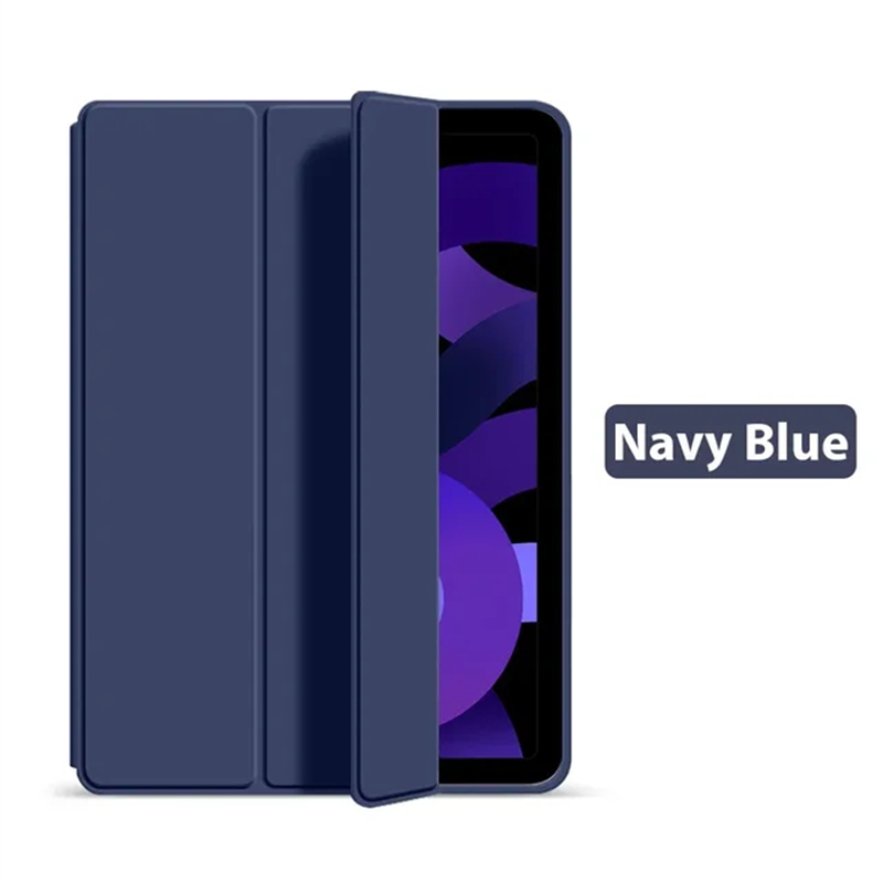 Voor Apple iPad 11e (A16) 2025 Case A3354 A3355 Magnetische Opvouwbare PU Stand Zachte TPU Back Cover Voor iPad 10e Gen 10.9 2022 Funda: ELEVEN / marine