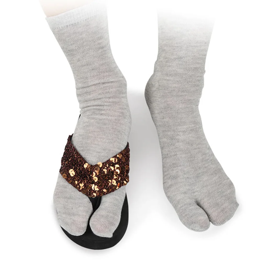 1-5PCS Women/Men Unisex Japanese Kimono Flip Flop Sandal Split Two Toes Sock Tabi Geta Cotton Socks