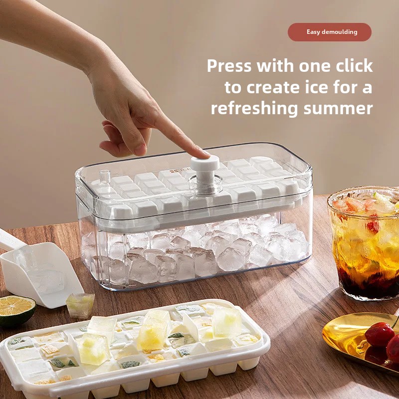 Home Use Ice Mold Pressing Ice Tray Quick Freezing Tool Easy Unmolded Model Home Freezer Accessory Versatile Cold Storage Device