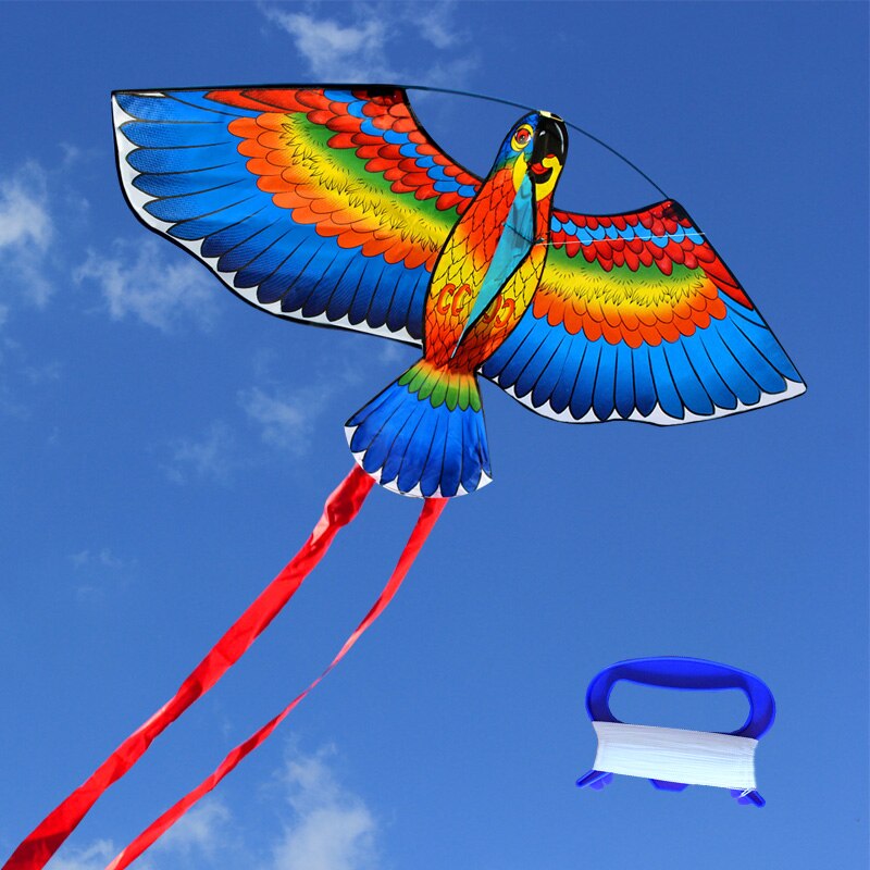Outdoor Fun Sports 110cm/43inches Parrot Kite/ Animal Kites With Handle & Line Good Flying