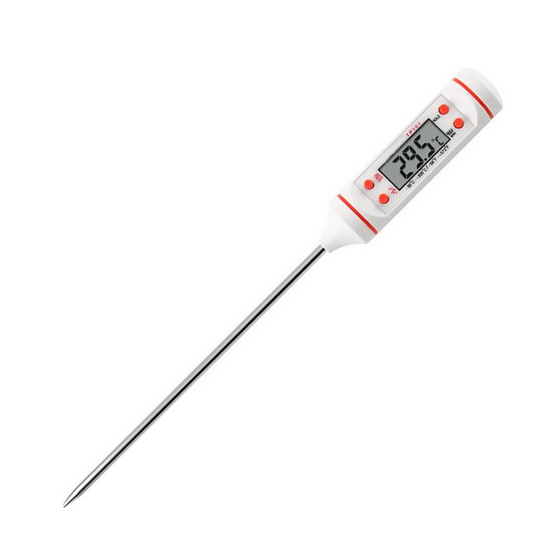 Lápiz termómetro de lectura instantánea, medidor de temperatura con sonda larga para parrilla, cocina, barbacoa, ahumador, aceite para hornear, leche