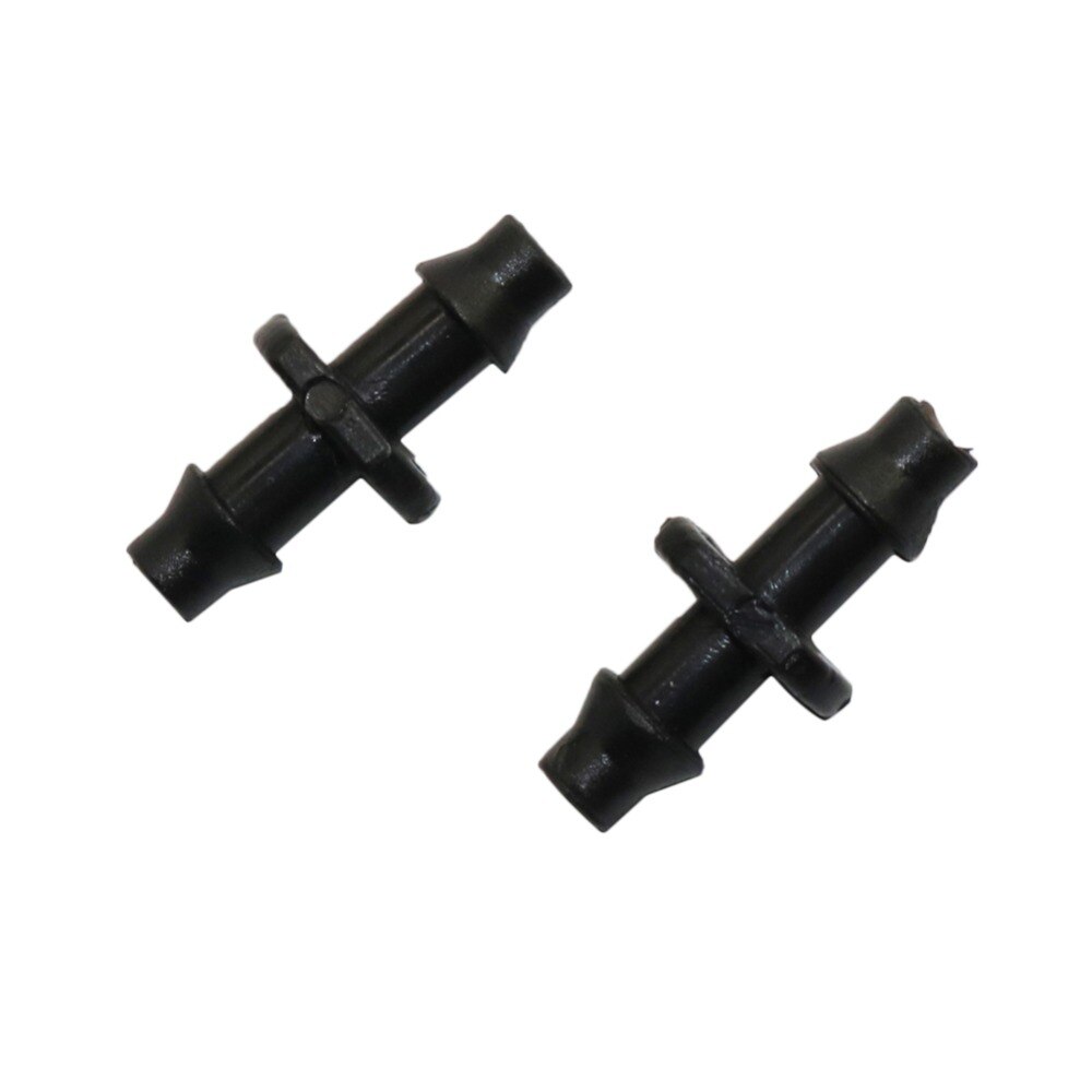 4 mm Straight Hose Connector with Double Barb Agricultural Garden Irrigation Hose Fittings Hose Quick Connector 40 Pcs