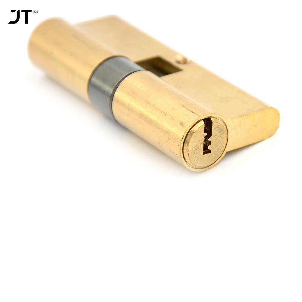Cilindro de llave de latón, cilindro de cerradura de puerta de 75MM, 37,5/37,5, alta seguridad, cierre a presión