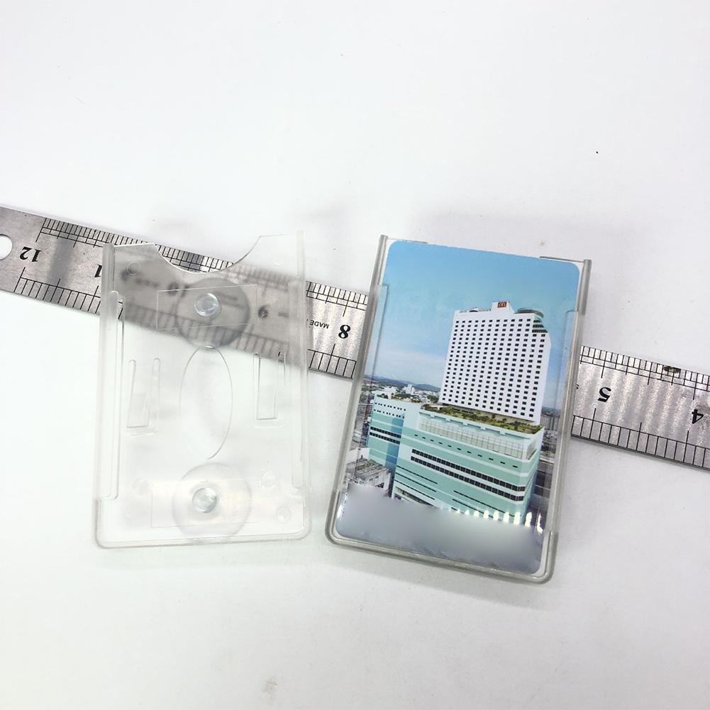 Transparante Auto Card Sleeve Id Ic Card Zuignap Houder Voorruit Parkeerplaats Kaarthouder Hittebestendig