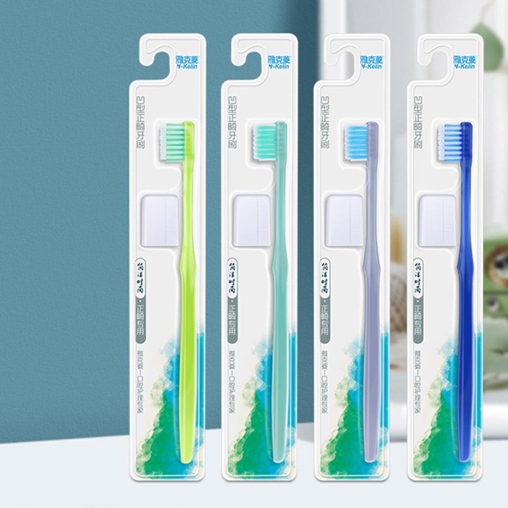 Toothbrush Orthodontic Cleaning Toothbrush Soft Bristles Braces Toothbrushes for Braces Cap Interdental Brush Oral Tools: Default Title