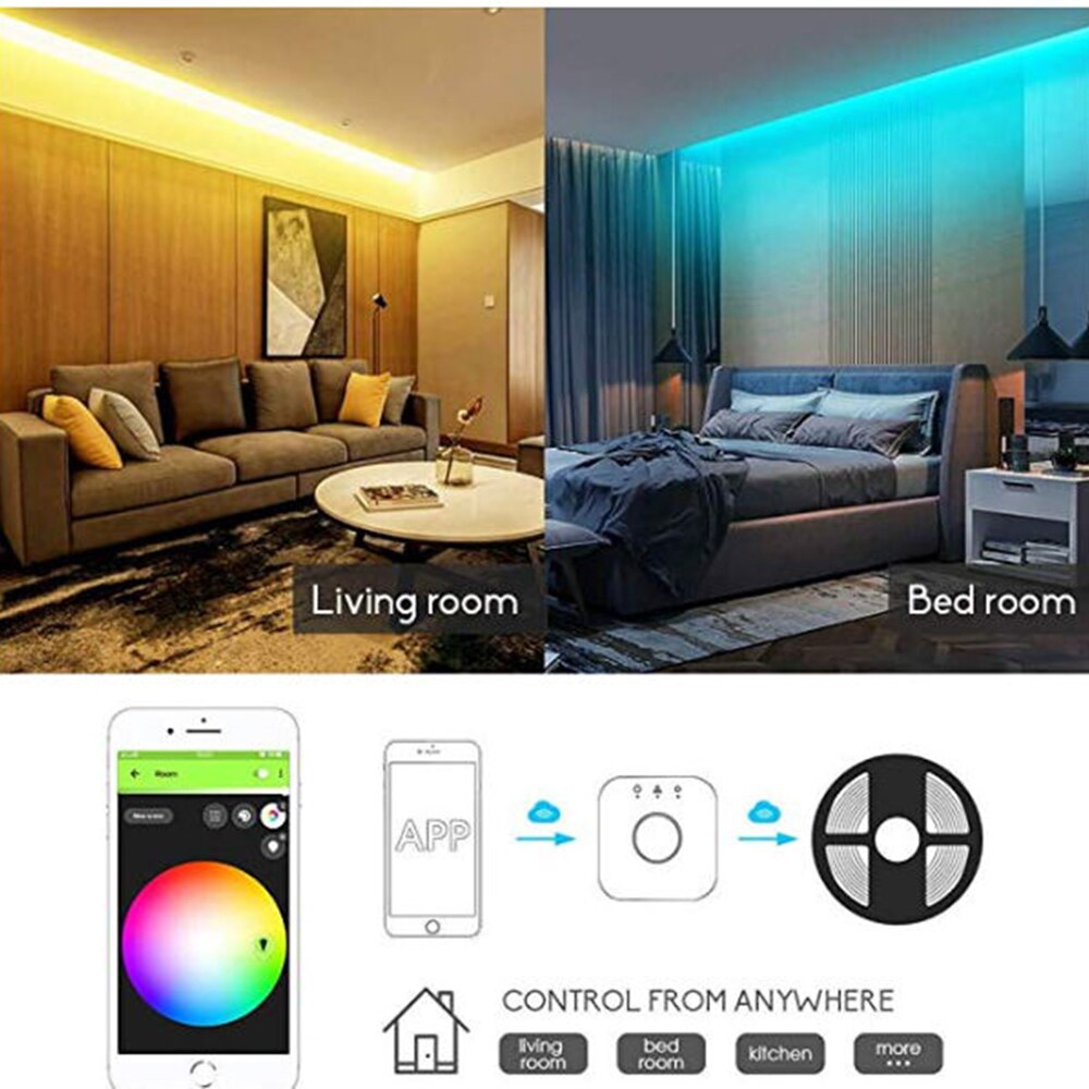 Zigbee RGBCCT LED Controller Plus Remote Smart APP Control RGBWW DC 24V 12V LED Streifen Controller Arbeit mit zigbee 3,0 Gateway
