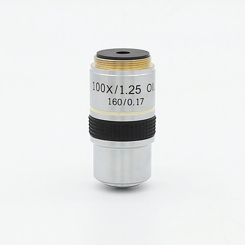 4X 10X 40X 100X Microscope Objective Lens Achromatic Objective Laboratory Biological Microscope parts: 100X