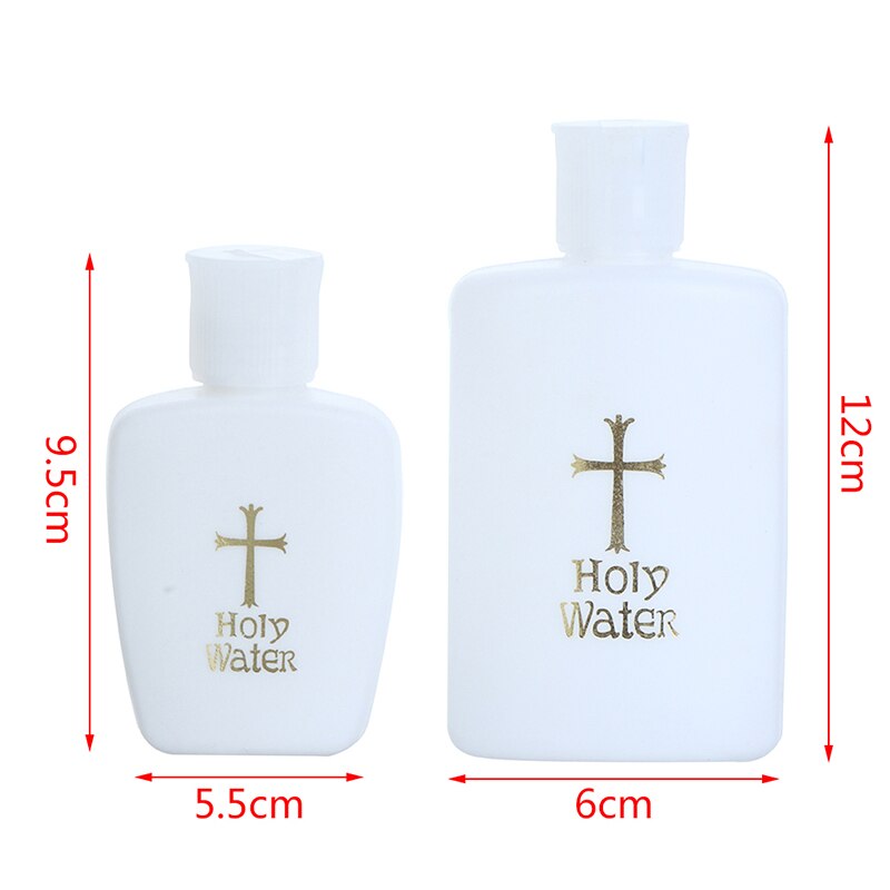 60/100/200ml Easter Plastic Water Bottle Religious Articles Easter Holy Water Bottle With Gold Blocking Logo Holy Water