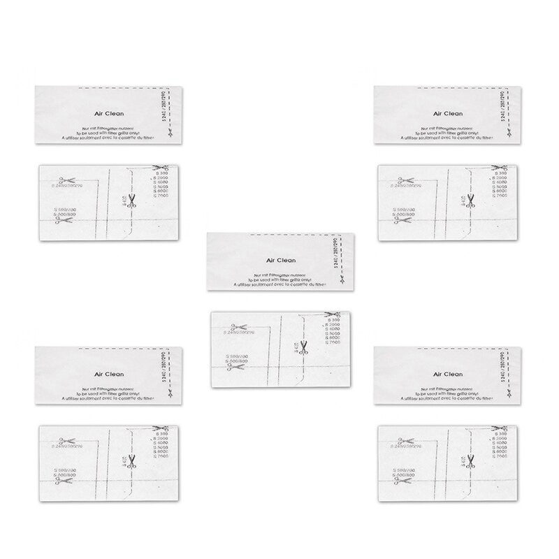 FIND A SPARE 10 Pack 3D Airclean GN Vacuum Cleaner Bags 4 Set Air
