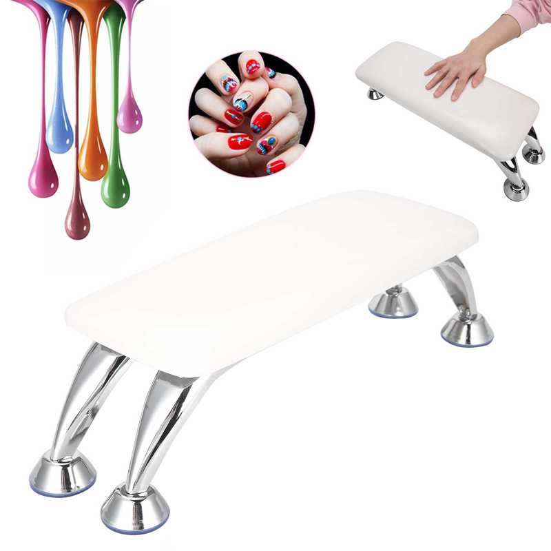 Afneembare Nail Art Hand Kussen Salon Arm Hand Rest Kussen Met Rvs