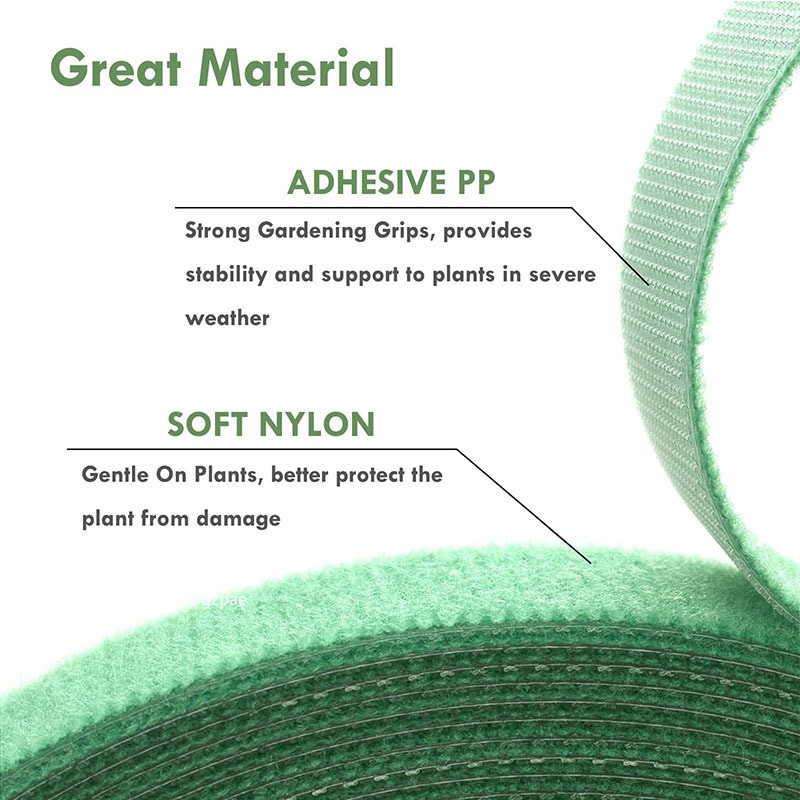 100/1m Nylon Pflanzen krawatten Pflanzen verband Haken Binde schlaufe verstellbare Pflanzens tütze wieder verwendbares Befestigungs Band für Hausgarten zubehör