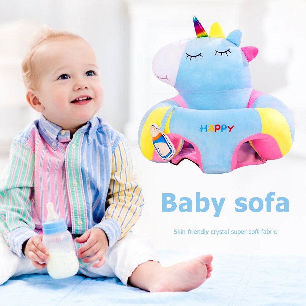 Baby Seat Safety Learning To Sit Classic Texture Sofa Skin-friendly Multi-functional Lovely Cute Soft Toy Dining Chair