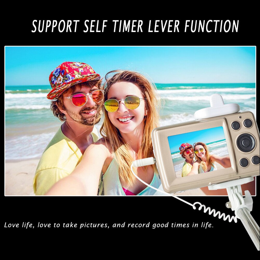 Mini Cam Shooting Home Recording Dazzling Flash 2.4 Inch Display Portable Durable Domestic Zoom 16MP Video Digital Camera