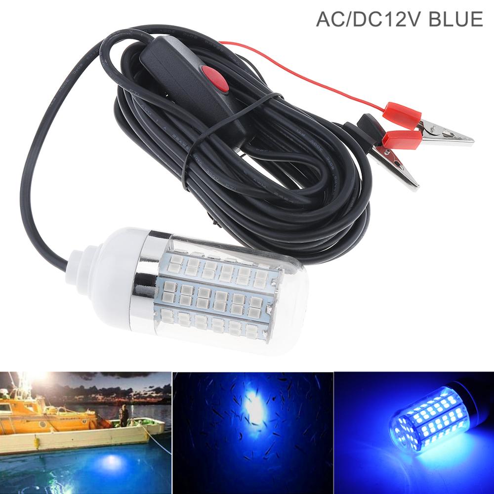 Cebos de pesca subacuática con luz LED, 15W, 30W, 12V, 108 Uds.
