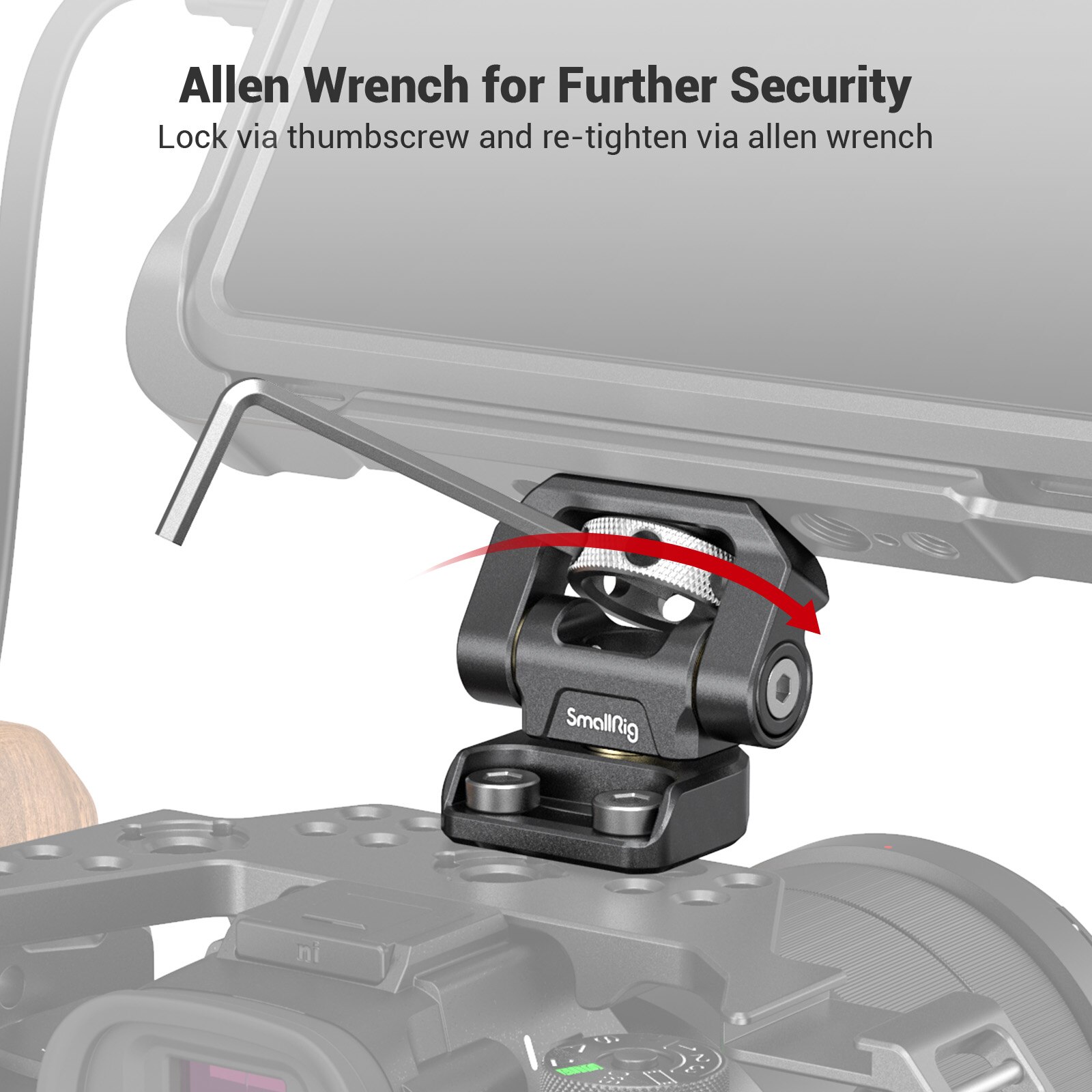 Smallrig Swivel En Tilt Verstelbare Monitor Mount Met Schroeven Mount Voor Smallhd/Atomos/Blackmagic Monitor Houder-2904