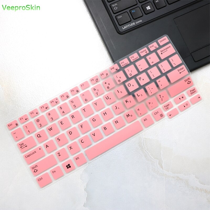 Osłona na klawiaturę laptopa skóry dla Dell Latitude E7290 E7280 E7380 E7390 7370 13.3 cal/E7250 5250 7270 5270 7389 5270 12.5'': pink