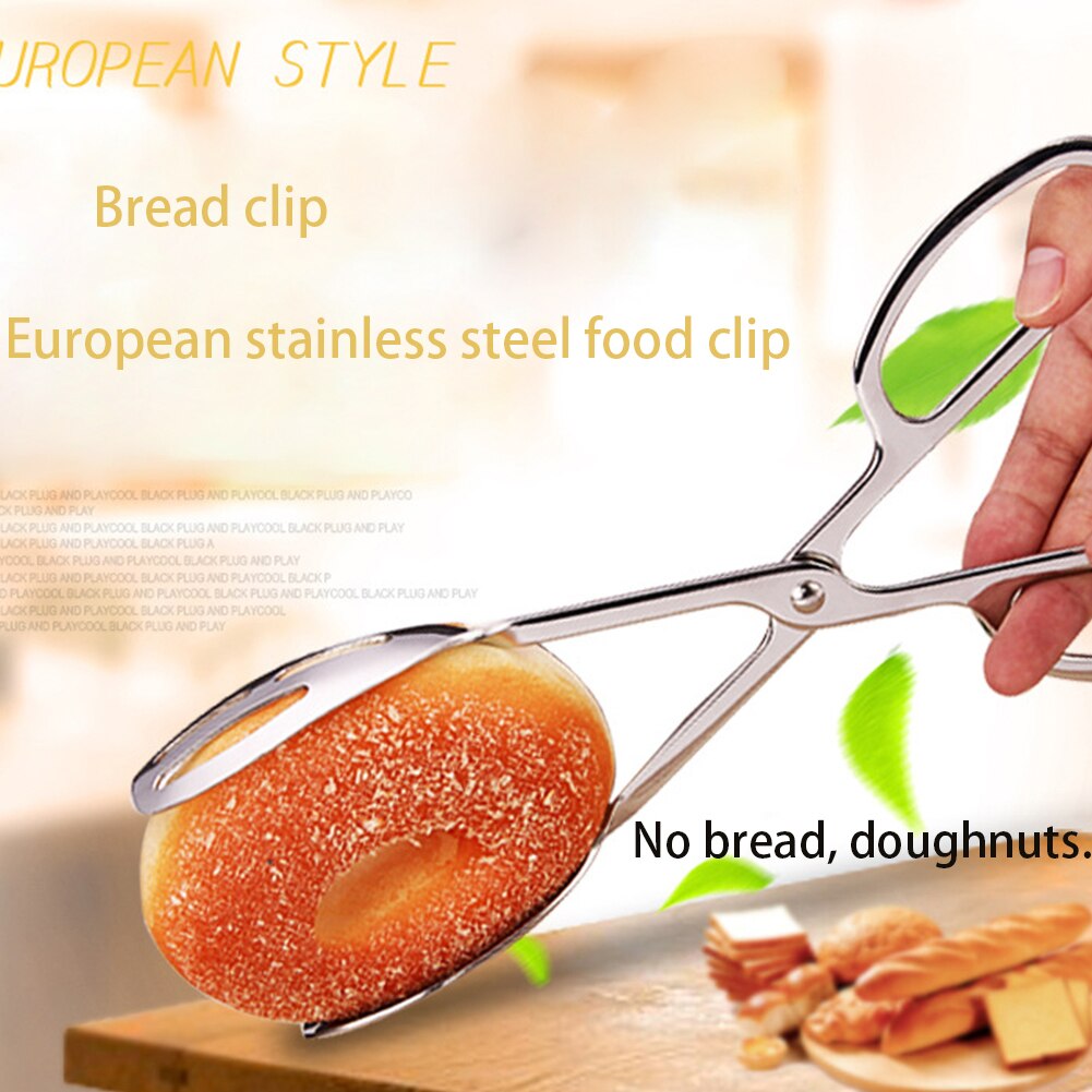 Buffet Tongs Salad Cooking Stainless Steel Party Bread Thickening Food Food Kitchen Tools Picnic