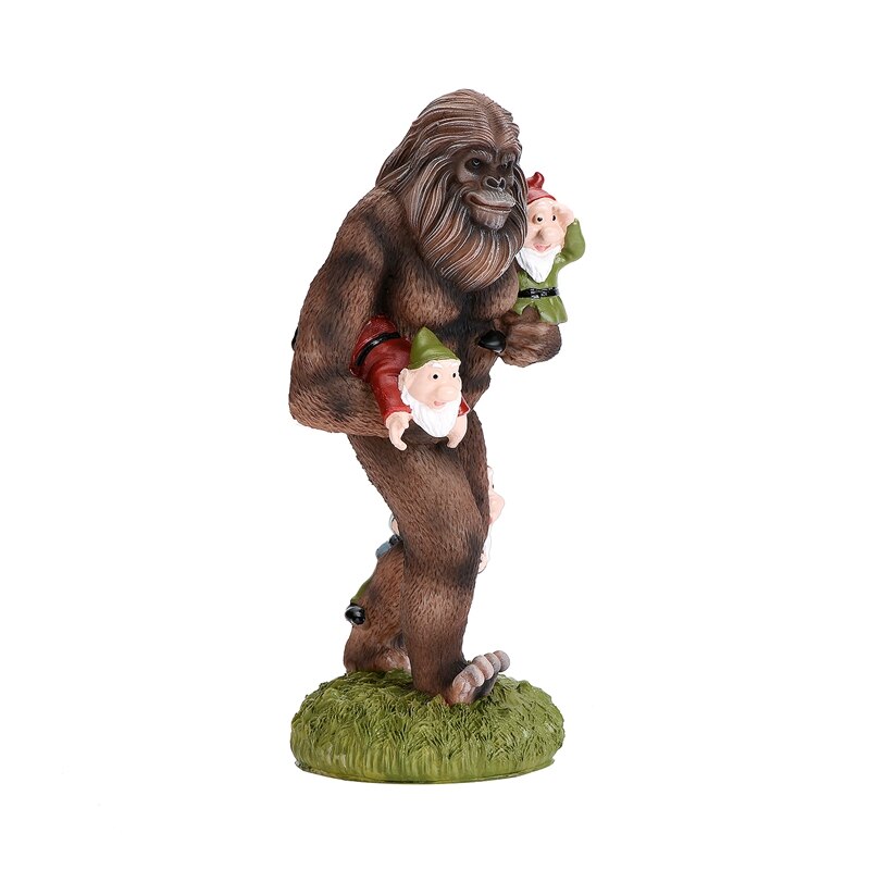 Gorilla Gnomes Bigfoot Garten Statue, 8 Zoll Outdoor Statuen, Lustige Garten Decor Rasen Terrasse Kunst Skulptur: Default Title